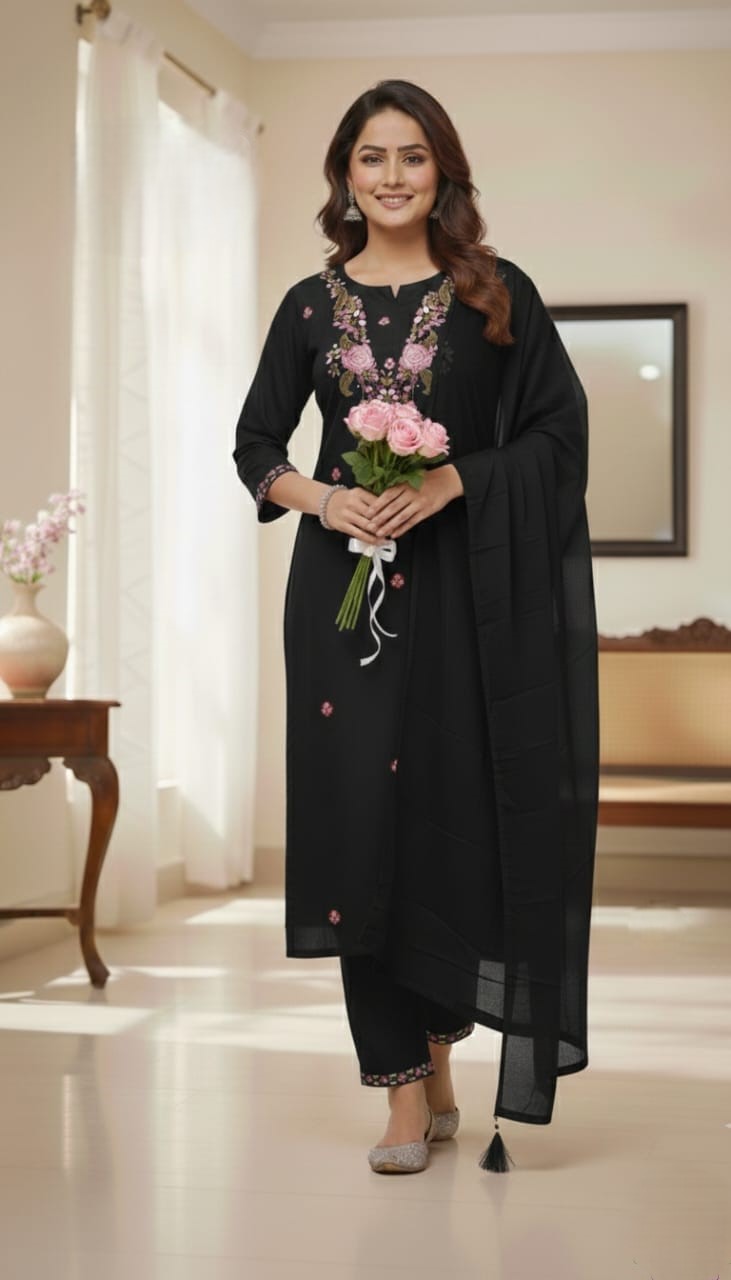 Classic Grace Straight Fit Ethnic Wear Set